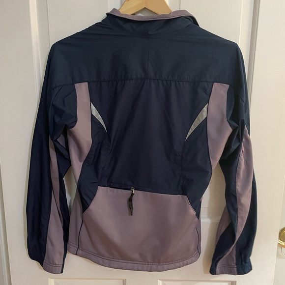 Nike Reflective Navy and Purple Windbreaker Zip Up Jacket Size S - Picture 3 of 6